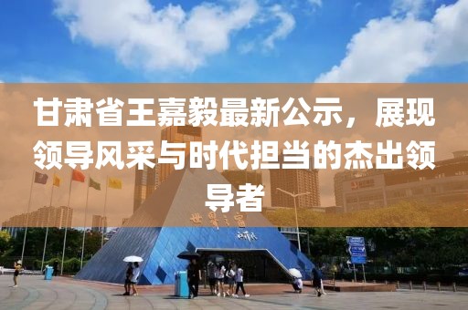 甘肅省王嘉毅最新公示，展現(xiàn)領(lǐng)導(dǎo)風(fēng)采與時(shí)代擔(dān)當(dāng)?shù)慕艹鲱I(lǐng)導(dǎo)者