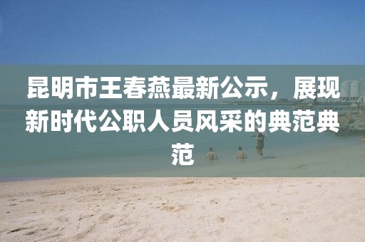 昆明市王春燕最新公示，展現(xiàn)新時(shí)代公職人員風(fēng)采的典范典范