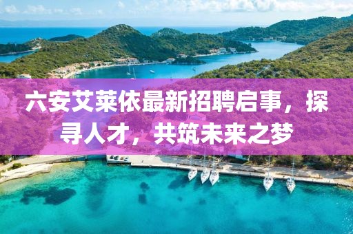六安艾萊依最新招聘啟事，探尋人才，共筑未來之夢