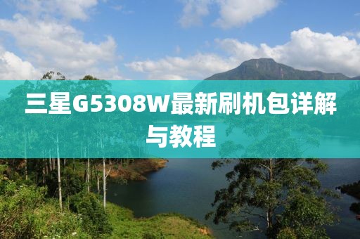 三星G5308W最新刷機包詳解與教程