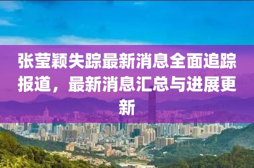 張瑩穎失蹤最新消息全面追蹤報(bào)道，最新消息匯總與進(jìn)展更新